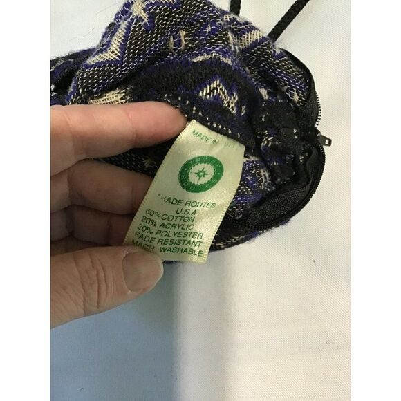 Trade Routes African Print Women’s Cotton Crossbody Bag - Picture 4 of 7